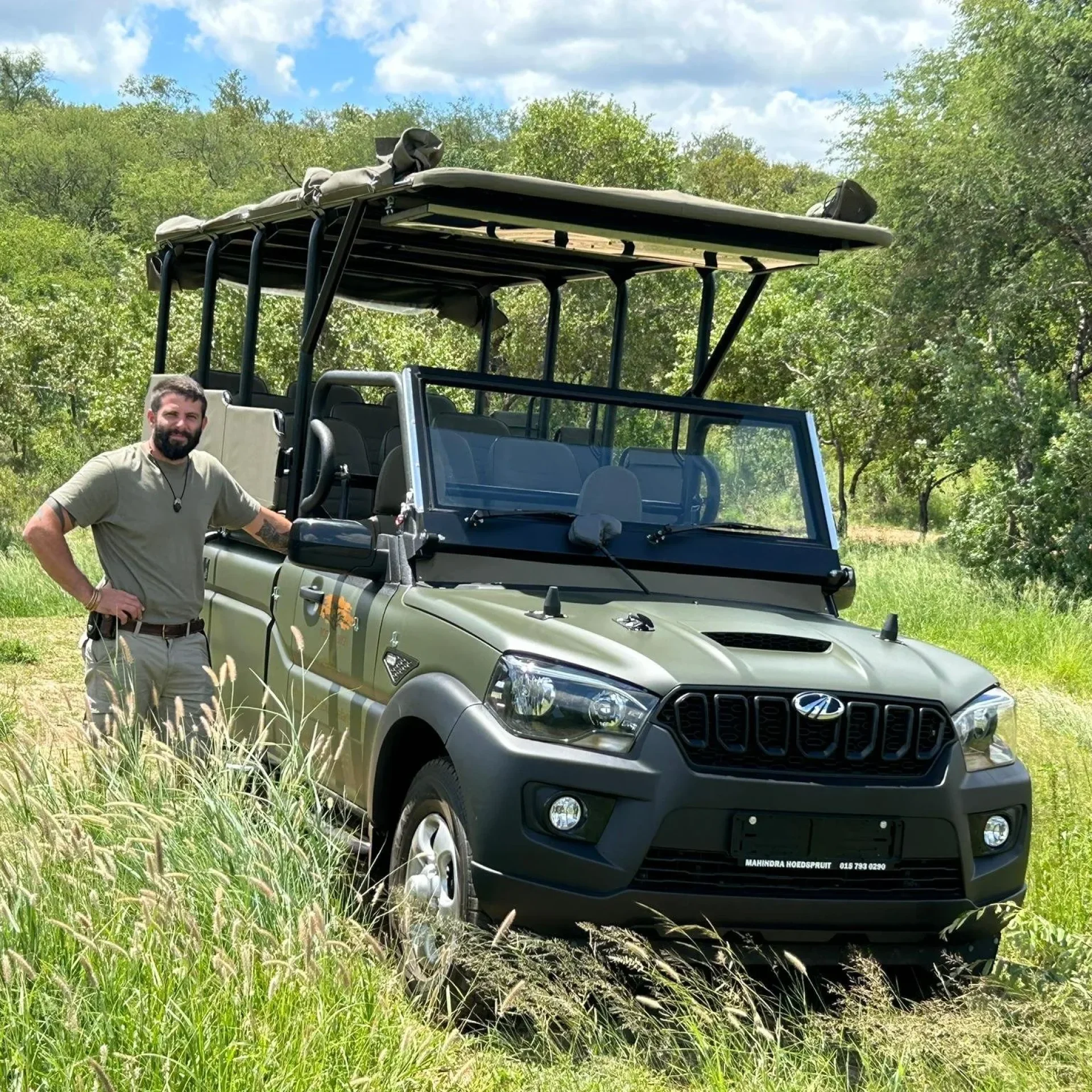 🕓Africa: Kruger National Park Open Game Vehicle Day Trip