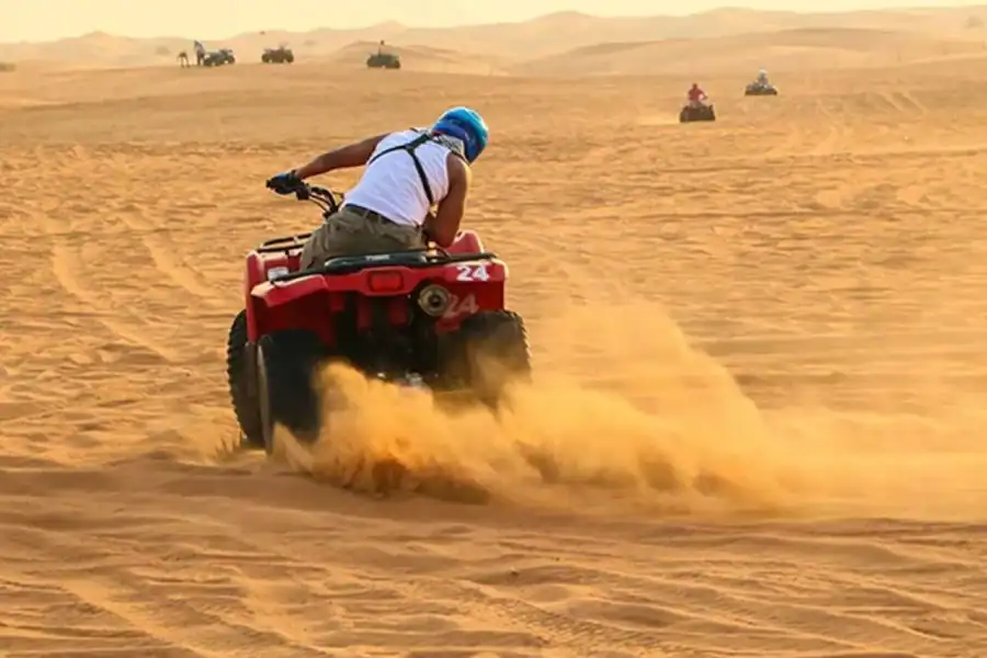 🕓Biskra: Quad Bike and Camel Ride Desert Tour