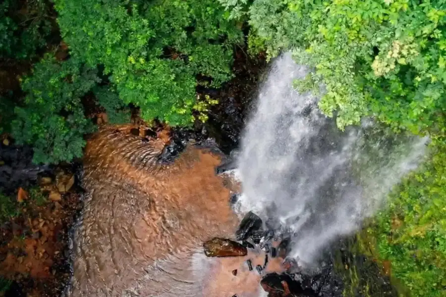 🕓Boti Falls, Umbrella Rock, Aburi Gardens& Cocoa Farm Tour