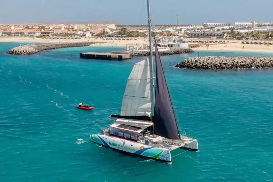 🕓Cabo Verde: 2-Hour Sunset Eco Catamaran Cruise with Cava