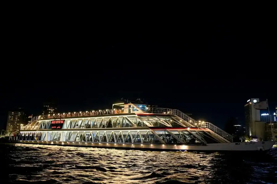 🕓Cairo: Nile Royal Topaz Night Dinner Cruise with Show