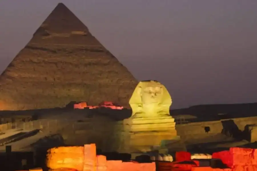 🕓Cairo: Pyramids of Giza Sound& Light Show with City Tour