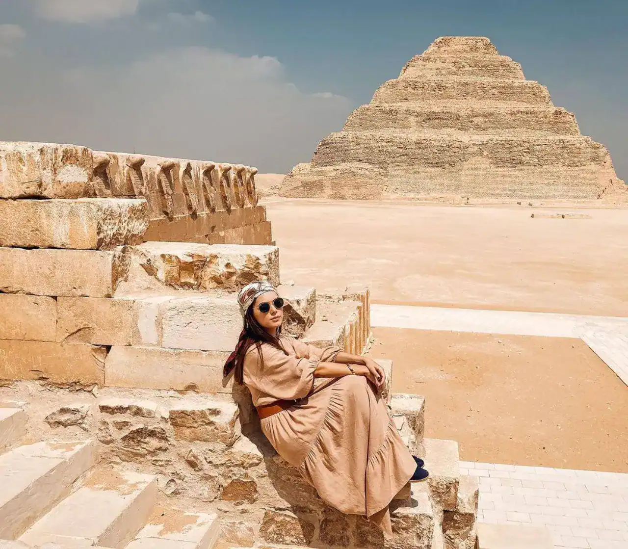 🕓Cairo : Sakkara, Memphis ,Dahshur and Nile dinner cruise