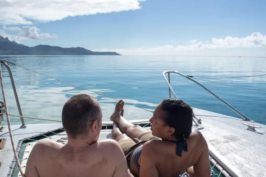 🕓Catamaran Cruise to Ile Aux Cerfs with Lunch& Drinks