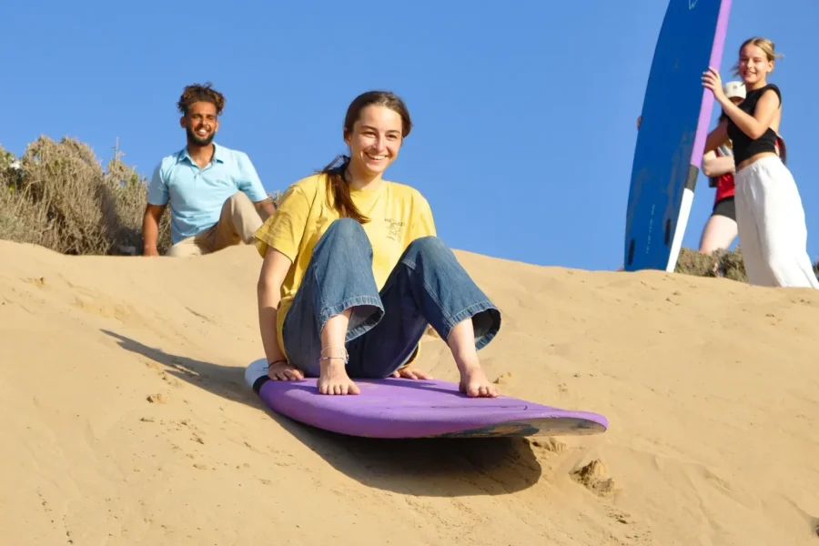 🕓Essaouira Sandboarding& Sunset Picnic in a Berber tent