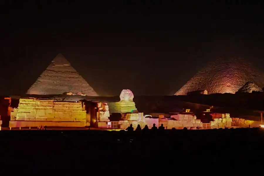 🕓From Cairo: Giza Pyramids Tour with Light Show and Transfer
