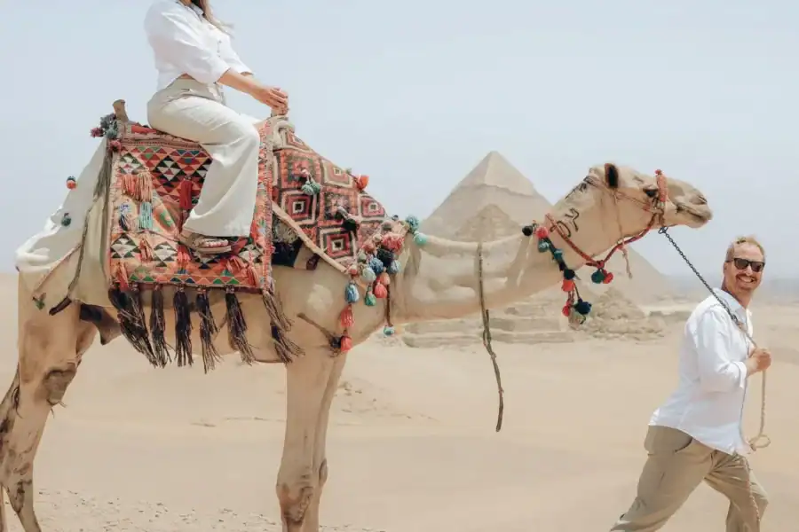 🕓From Cairo: Pyramids of Giza, Sphinx, Saqqara& Memphis Tour