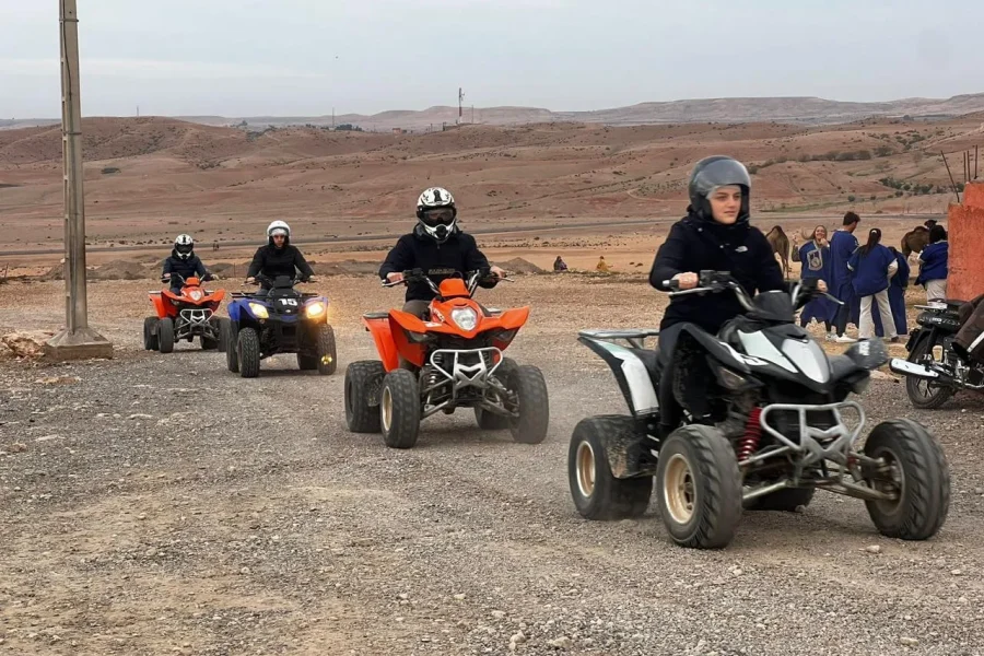 🕓From Marrakech: Agafay Desert Quad Biking Tour with Transfer