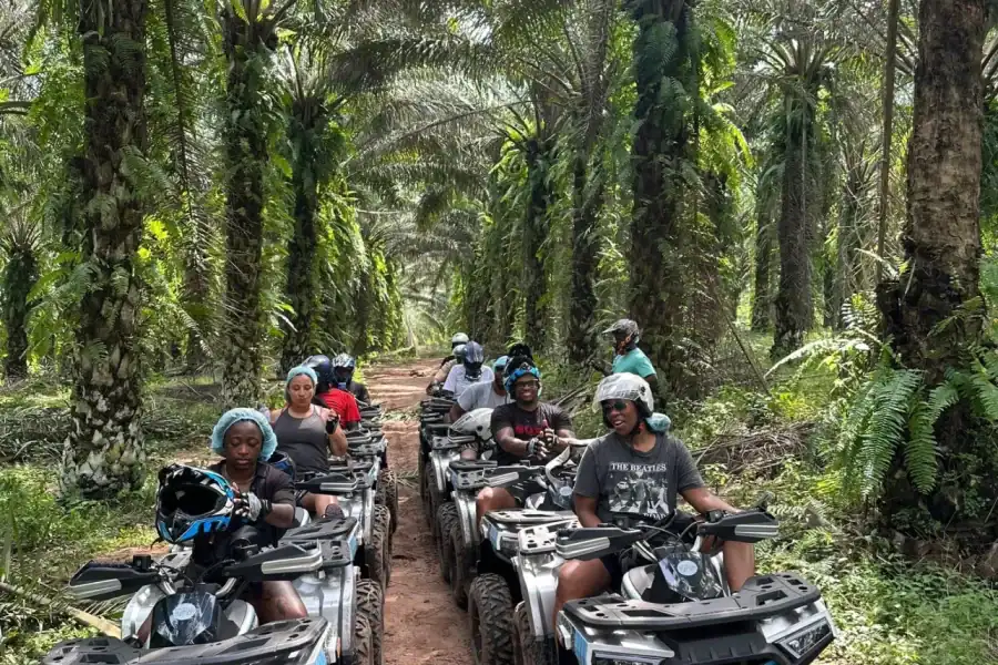 🕓Full Day Tour: Aburi Botanical Gardens, ATV, Waterfalls