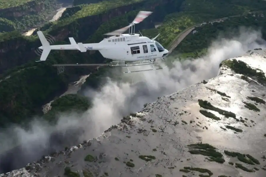 🕓Helicopter Flight Over the Victoria Falls