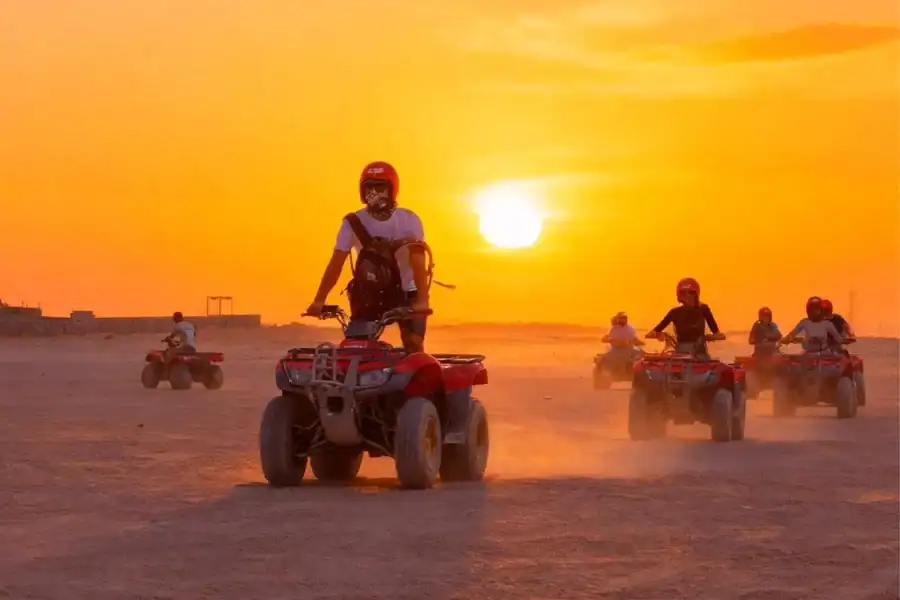 🕓Hurghada Quad& ATV Ride with Camel, Desert Vibes& Sea View