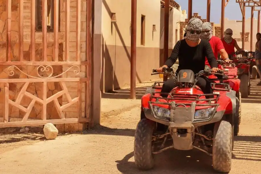 🕓Hurghada: Sunset Quad Bike, Camel w/ Opt Stargazing and BBQ