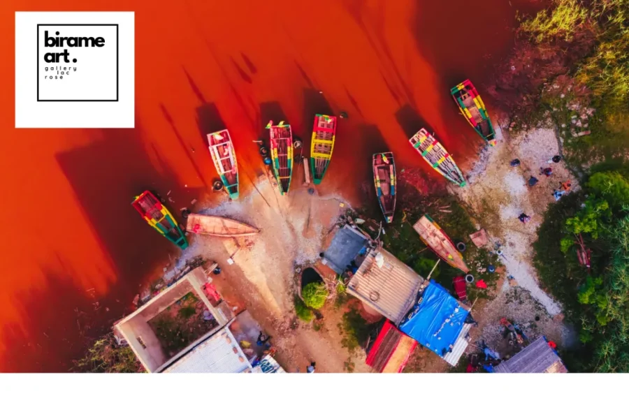 🕓Lake Retba: Traditional-motif painting workshop + tea + pool access