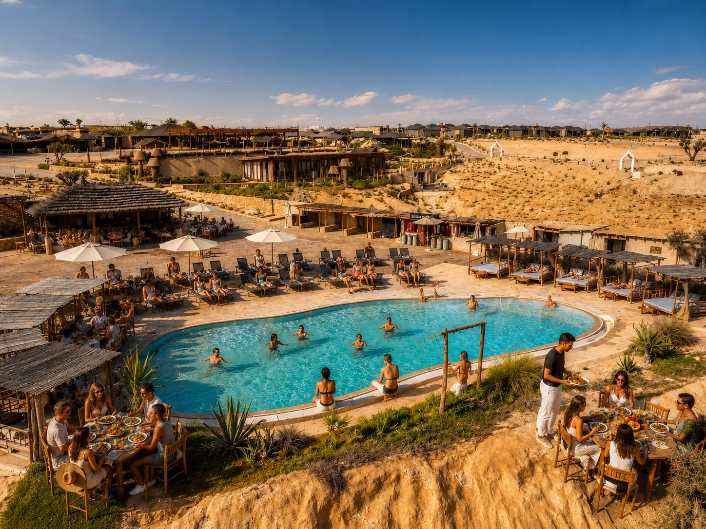 🕓Marrakech: Agafay Desert Lunch Pool, Quad Biking, Camel Ride