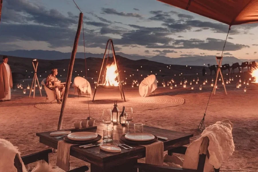 🕓Marrakech: Agafay Desert Quad Bike with Camels& Dinner Show