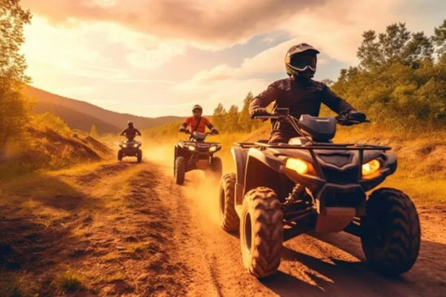 🕓Marrakech: Agafay Desert Quad Biking Tour with Dinner-Show