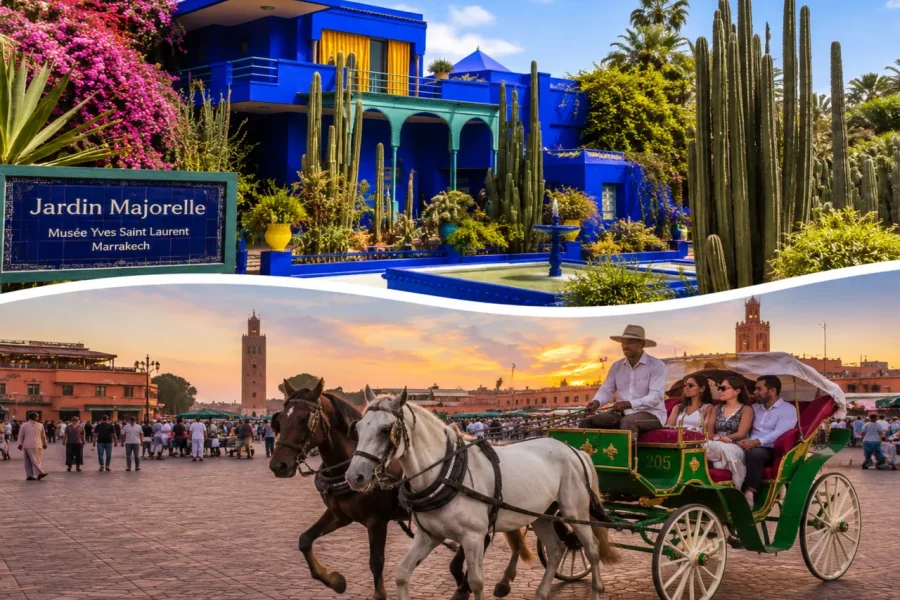 🕓Marrakech: Majorelle Garden ticket& Carriage Ride