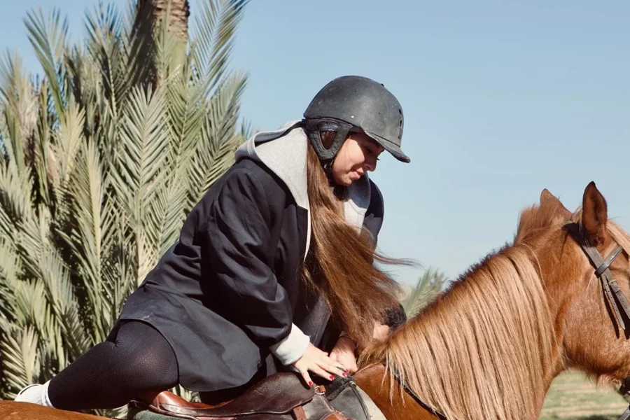 🕓Marrakech: Palmeraie Horseback Ride with Tea& Transfer