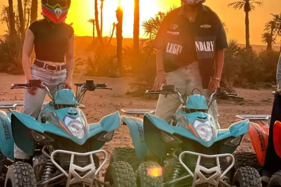 🕓Marrakech: Palmeraie Quad Bike Adventure with Tea Break