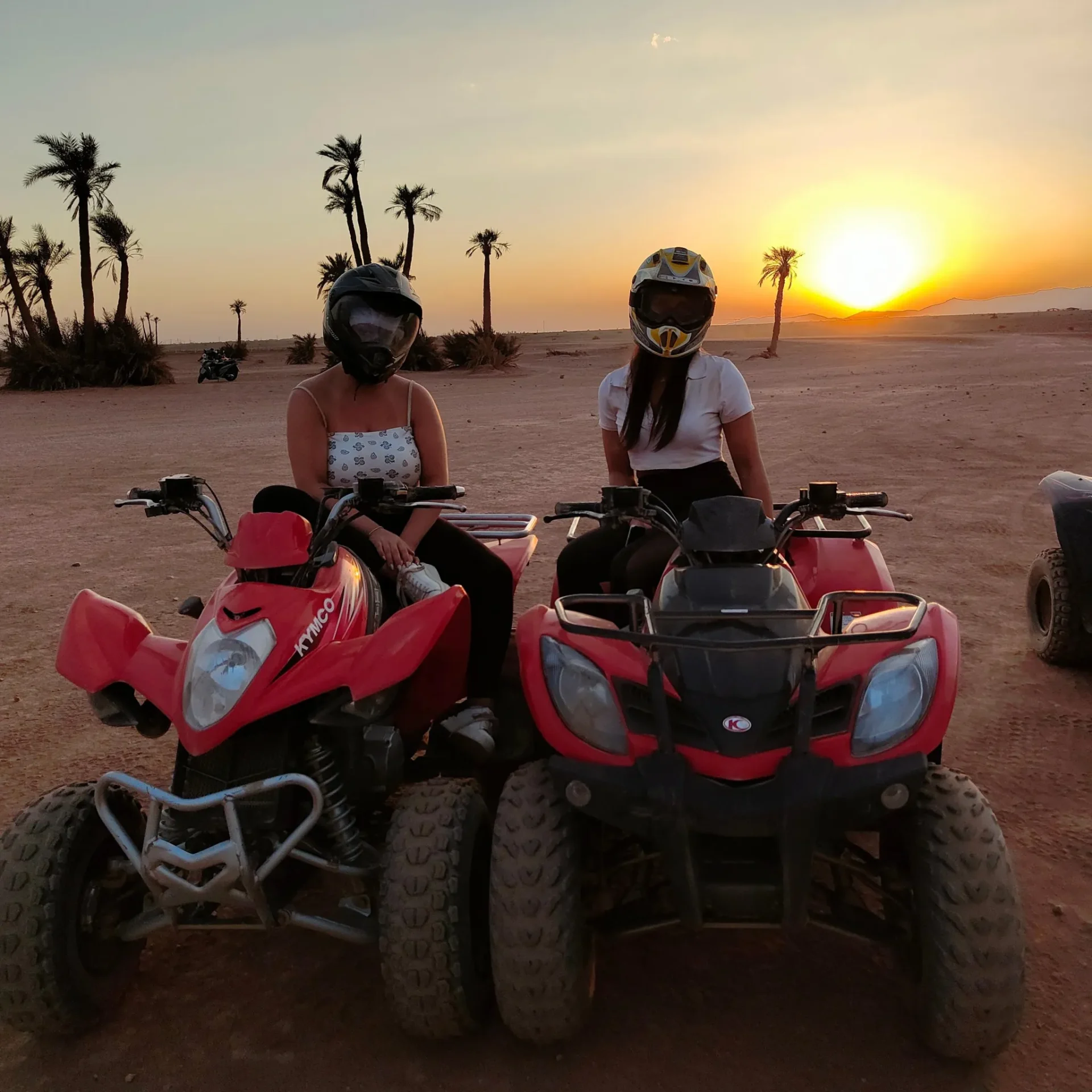 🕓Marrakech: Quad biking sunset in the Palmeraie with tea