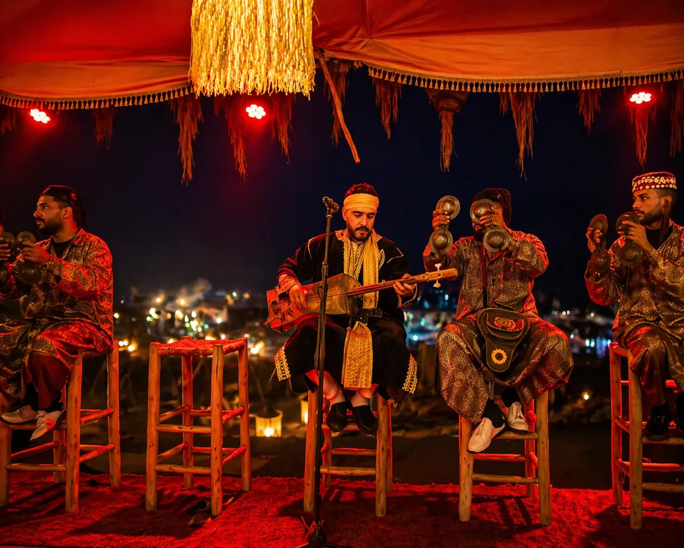 🕓Marrakech:Agafay Desert Sunset Dinner, Pool at Explorer Camp