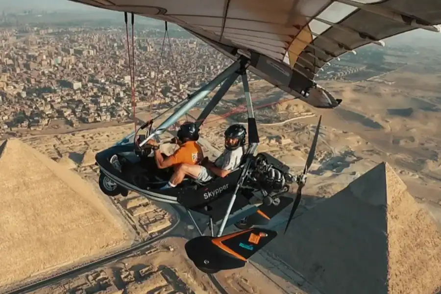 🕓Microlight Flight Experience over The Giza Pyramids in Egypt