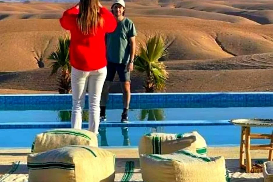🕓Quad bike and Lunch& Pool in Desert Marrakech Agafay