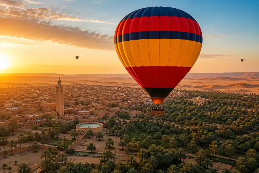 🕓Touggourt: Hot Air Balloon Ride over the Sahara Desert
