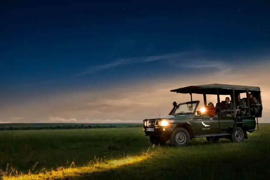 🕓Victoria Falls Night Rhino Game Drive& Bush Dinner