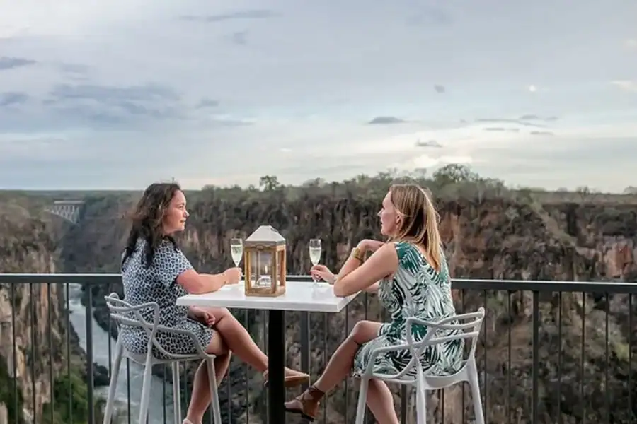 🕓Victoria Falls: Sunset Dinner at The Lookout Café