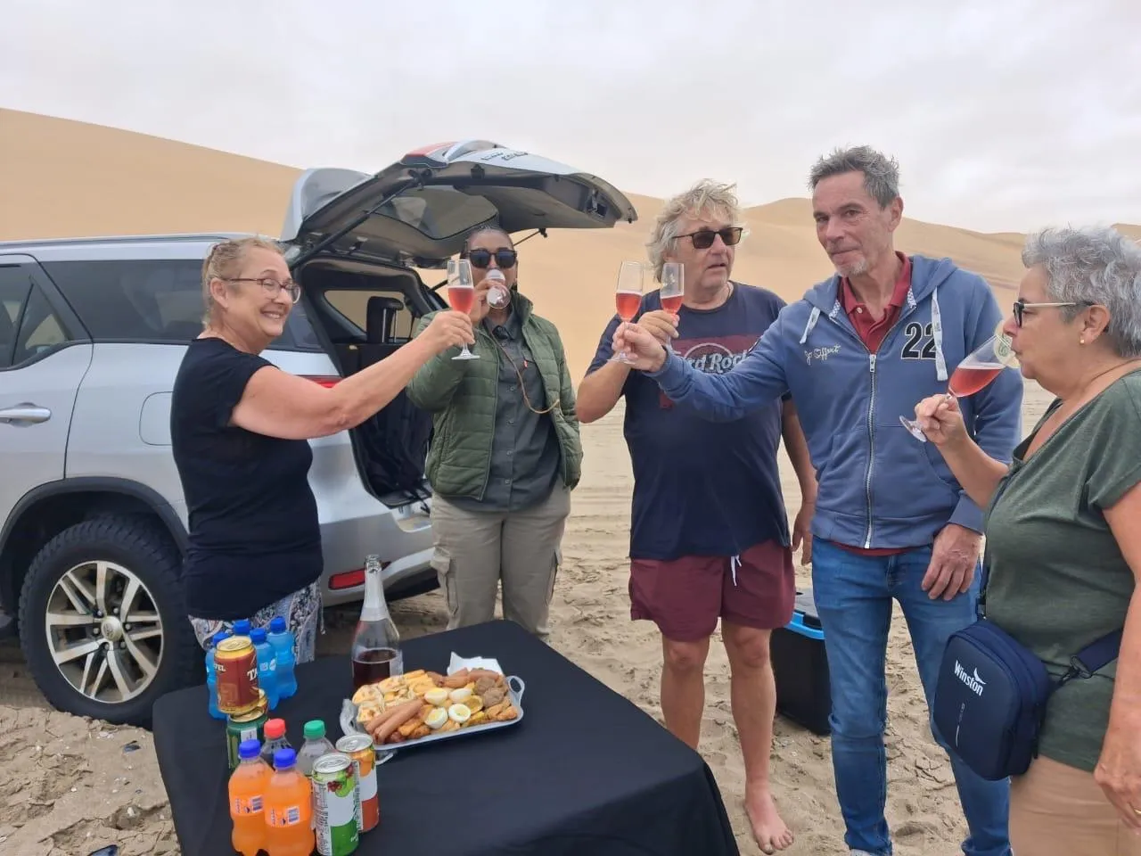 🕓Walvis Bay: Sunset Sandwich Harbour Dune Bashing Tour