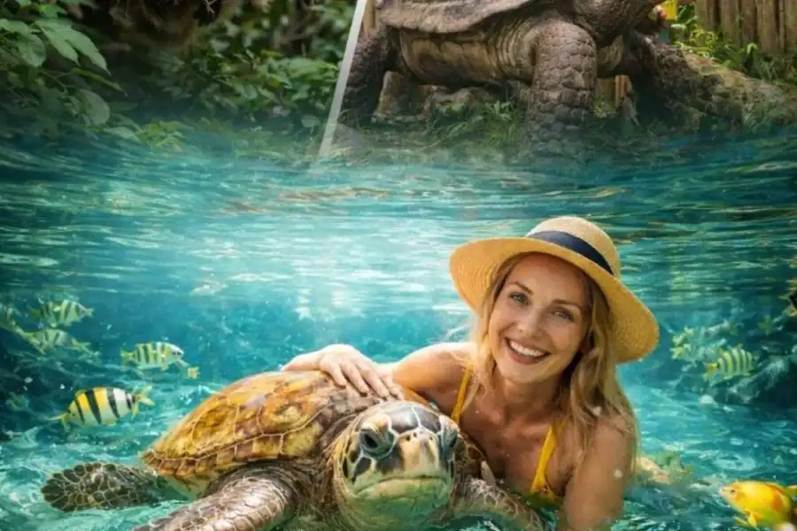 🕓Zanzibar: Jozani Forest, local Zoo& Salam Cave Turtle Swim