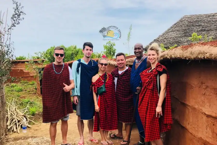 🕓Zanzibar: Maasai Culture Tour& Baraka Aquarium Turtles Swim