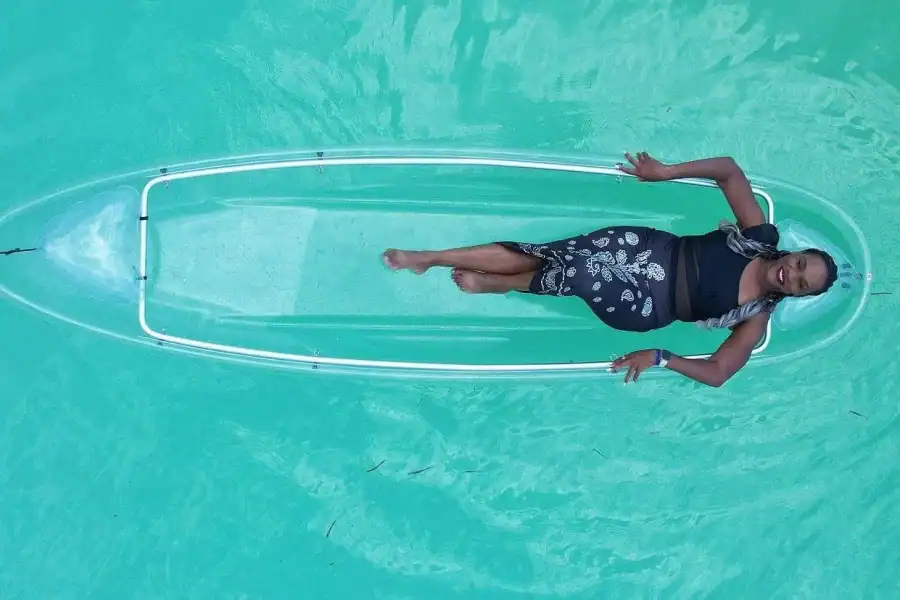 🕓Zanzibar: Transparent Kayak and Drone Tour with Pickup