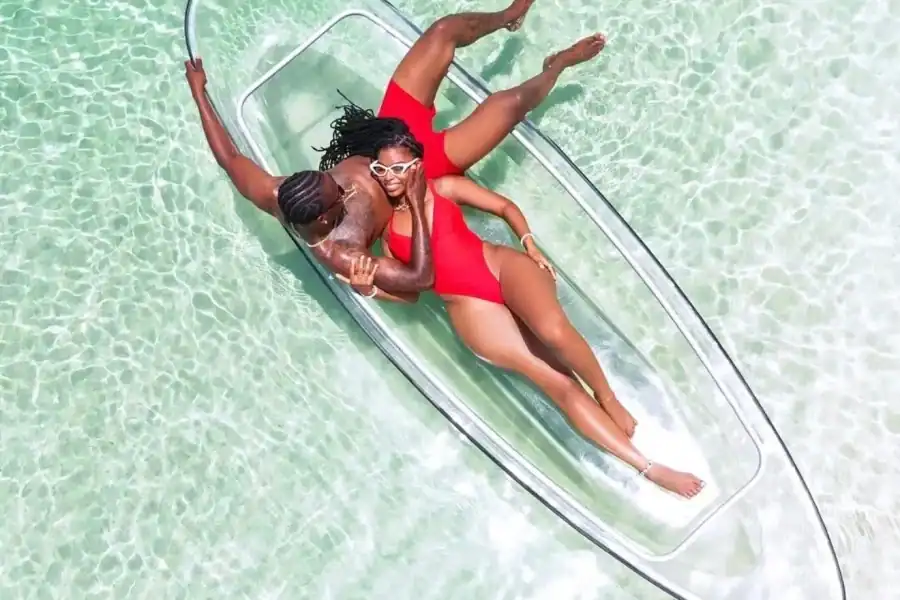 🕓Zanzibar: Transparent Kayak and Drone (with Pickup Included)