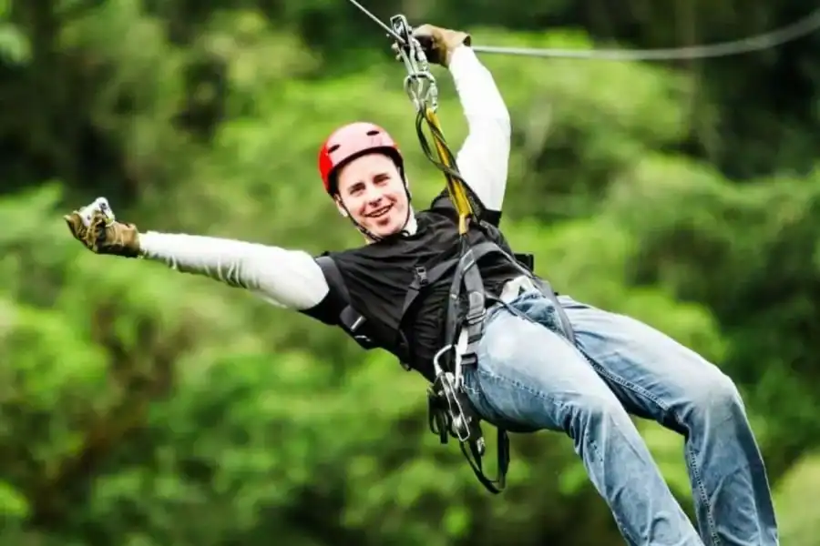 🕓ZANZIBAR: Zipline adventure tour with Pickup + Entry fee