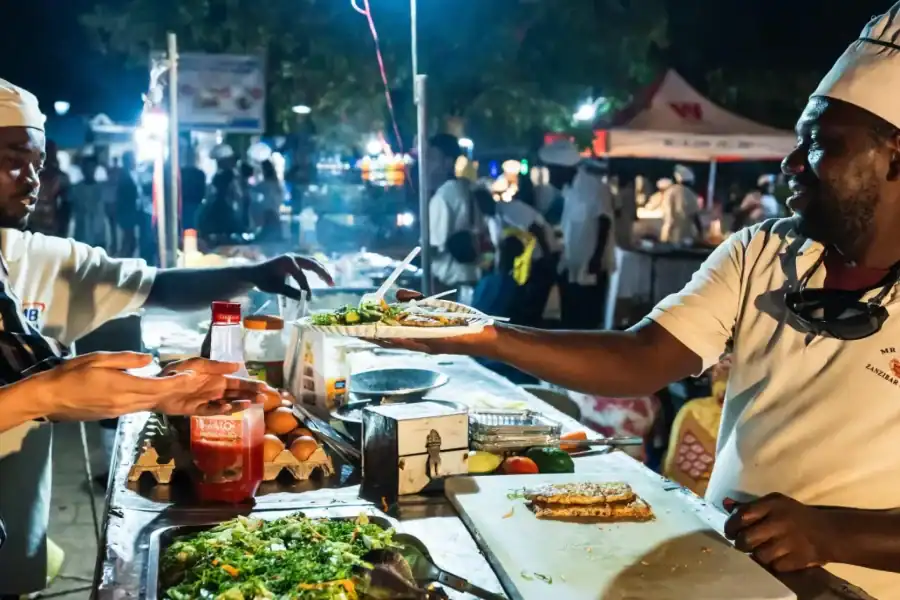 🕓Zanzibar:Stone town Street food market walking tour,transfer